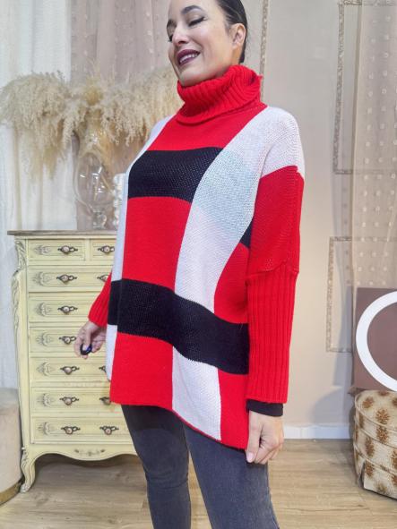 JERSEY ROJO OBERSAY DE CUELLO ALTO [1]