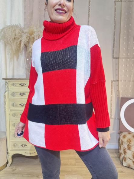 JERSEY ROJO OBERSAY DE CUELLO ALTO [2]