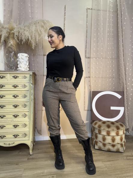 PANTALON PATA DE GALLO TONOS MARRONES [1]