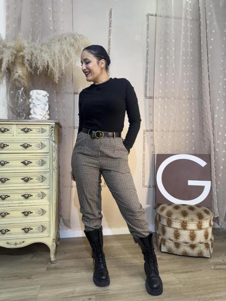 PANTALON PATA DE GALLO TONOS MARRONES [2]