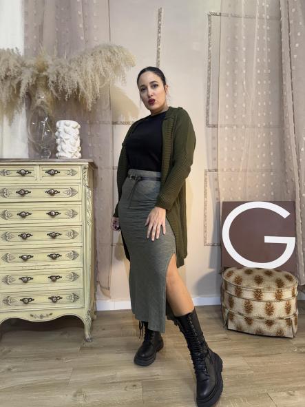 FALDA LARGA COLOR VERDE [1]