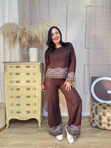 CONJUNTO MARRON CHOCOLATE  BOUTIQUE [0]