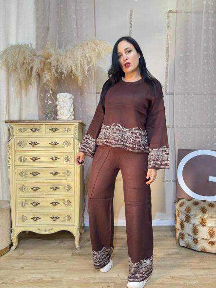 CONJUNTO MARRON CHOCOLATE  BOUTIQUE [1]