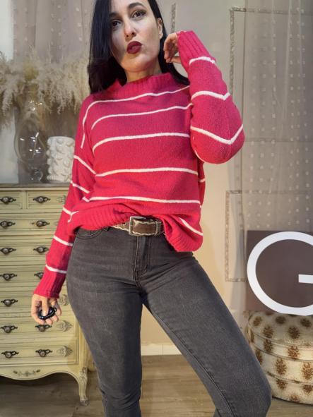 JERSEYCOLOR RAYAS ROSA [0]