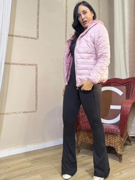 CHAQUETA REVERSIBLE ROSA CON CAPUCHA [2]