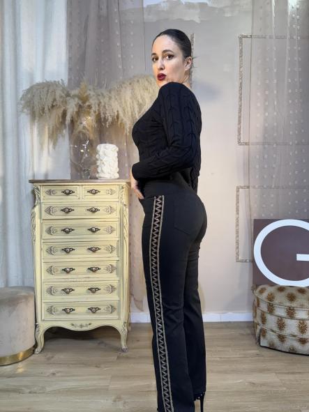 PANTALON VAQUERO NEGRO  [0]