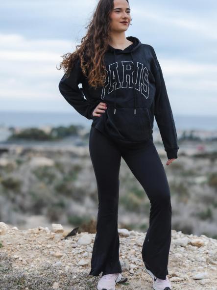 SUDADERA PARIS NEGRA [2]