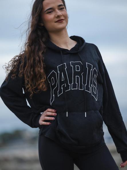 SUDADERA PARIS NEGRA