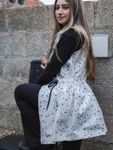 CHALECO TIPO VAQUERO RAYITOS