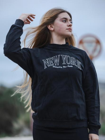 SUDADERA NEW YORK NEGRA [1]
