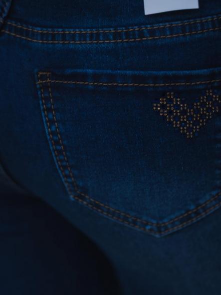 PANTALON VAQUERO DE PITILLO DETALLES DORADOS EN BOLSILLOS [6]