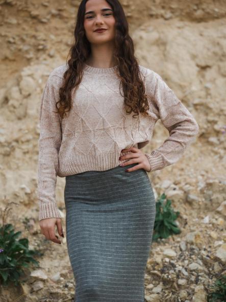 FALDA VERDE DE PUNTO [0]