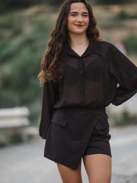 MONO EFECTO VESTIDO MARRON [2]