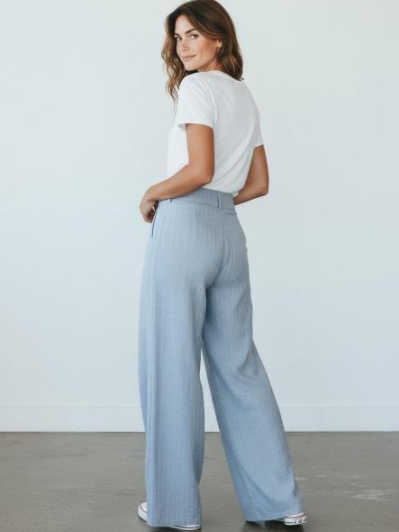 PANTALON EJECUTIVO AZUL [2]