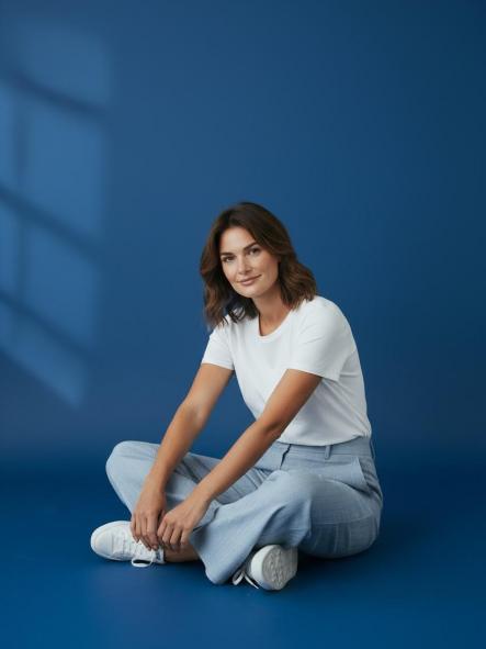 PANTALON EJECUTIVO AZUL [3]