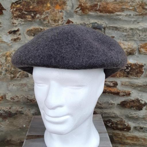 Gorra boina sombrero fieltro de lana, mix de grises Montgomery [1]