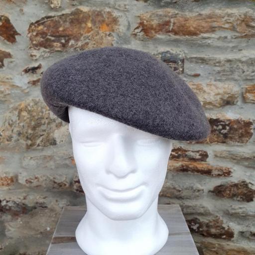 Gorra boina sombrero fieltro de lana, mix de grises Montgomery [2]