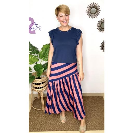 b.154 Falda Navy 