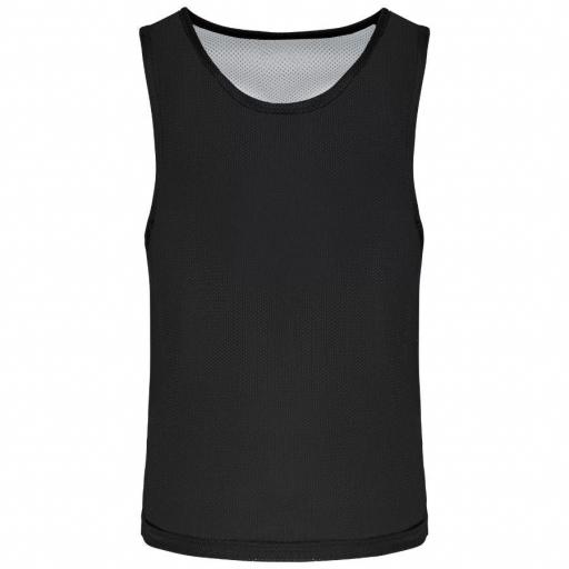 PETO REVERSIBLE Multi-deportes Senior-Júnior NEGRO BLANCO