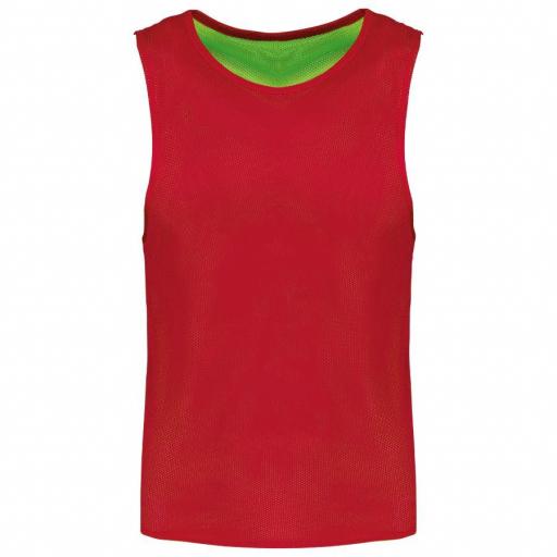 PETO REVERSIBLE Multi-deportes Senior-Júnior ROJO-VERDE PA042