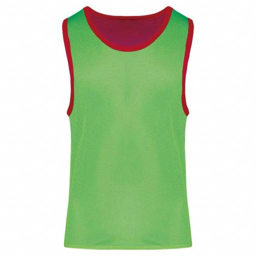 PETO REVERSIBLE Multi-deportes Senior-Júnior ROJO-VERDE PA042 [1]