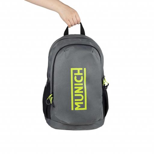 MOCHILA MUNICH BACKPACK SLIM 7113481 GRIS VERDE [2]