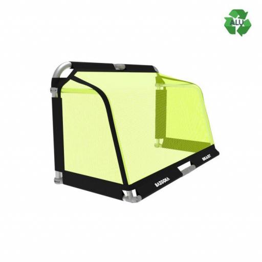 BAZOOKAGOAL “BEAST” 150X90 DE ALUMINIO PORTERÍA PLEGABLE NEGRA AMARILLA    [6]