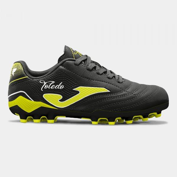 BOTA DE FUTBOL TOLEDO JUNIOR JOMA NEGRO VERDE ARTIFICIAL GRASS TOJW2601AG