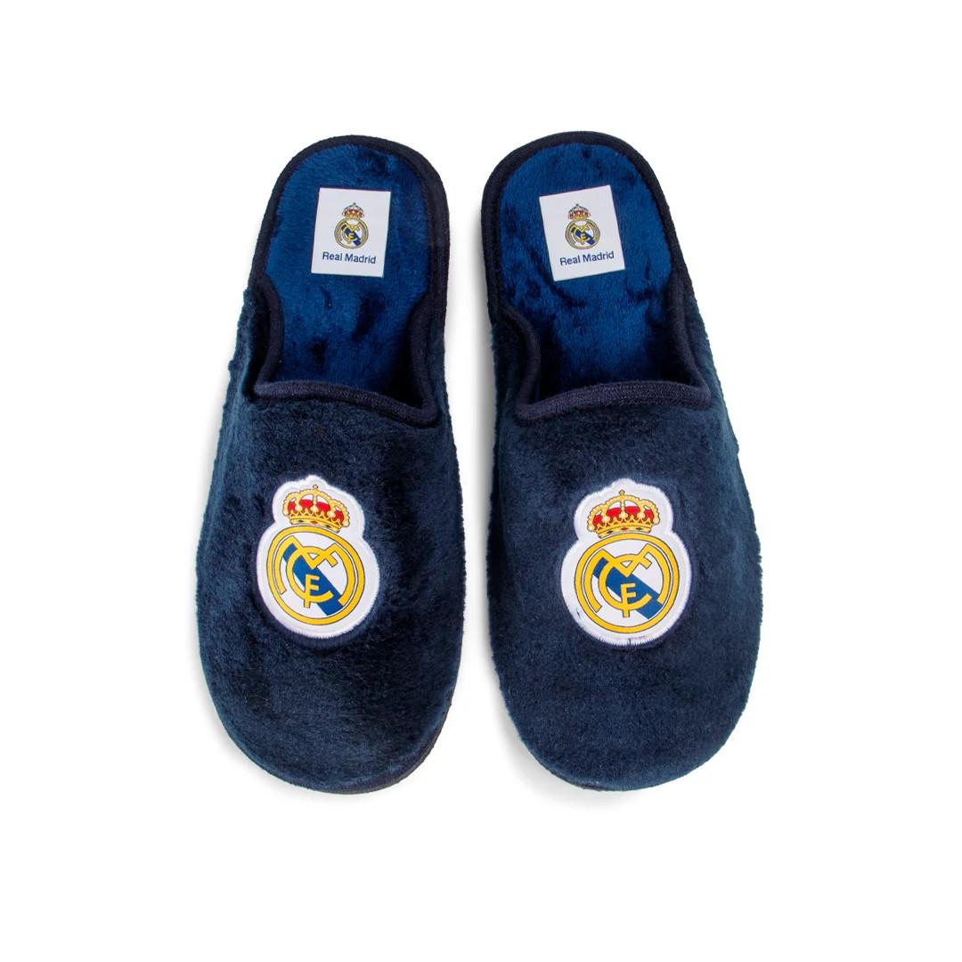 CFRM18 Real Madrid Zapatillas de casa Oficiales Temporada 24-25 en Suatex Negras (Suela Ligera)