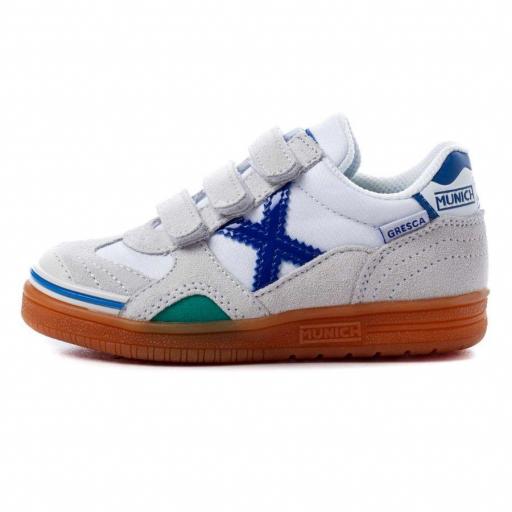 ZAPATILLA MUNICH GRESCA KID VELCRO 1508604