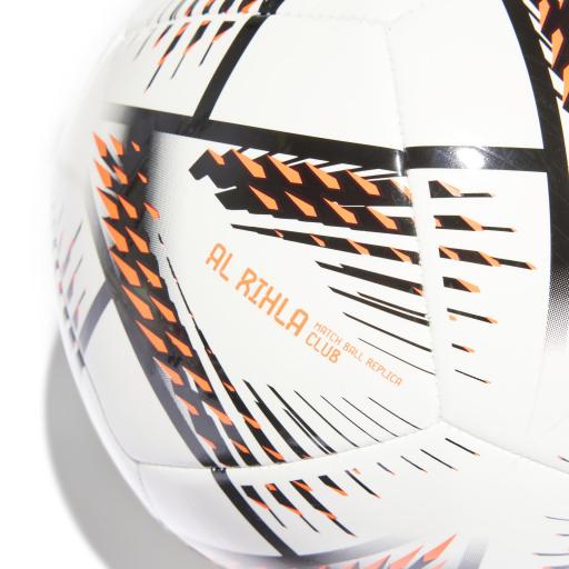 Balón Fútbol Adidas Al Rihla clb Mundial 2022 Qatar WHITE/BLACK/SOLRED H57778 [2]