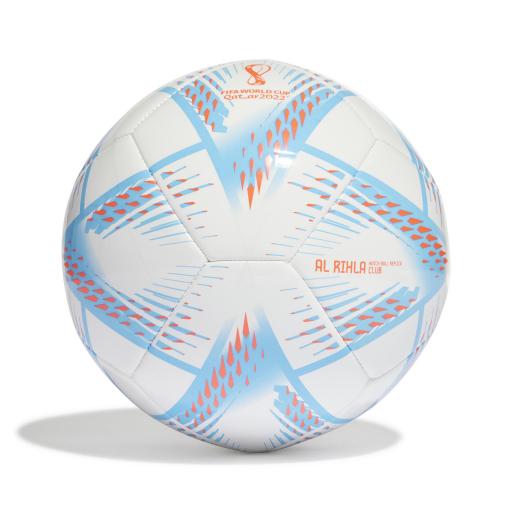 Balón Fútbol Adidas Al Rihla clb Mundial 2022 Qatar WHITE/PANTON/SOLRED H57786 [1]