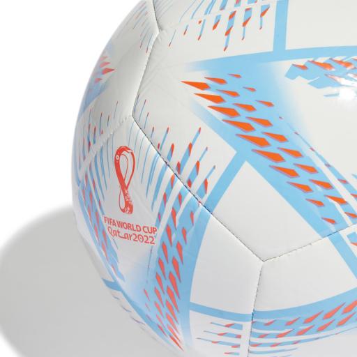 Balón Fútbol Adidas Al Rihla clb Mundial 2022 Qatar WHITE/PANTON/SOLRED H57786 [2]