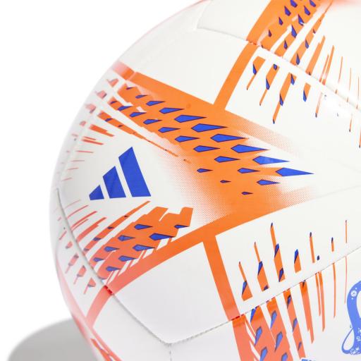 Balón Fútbol Adidas Al Rihla Club Mundial 2022 Qatar Blanco-Rojo Solar-Pantone H57801 Talla 5 [2]
