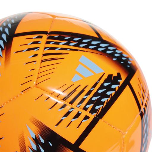Balón Fútbol Adidas Al Rihla clb Mundial 2022 Qatar SORANG/BLACK/PANTON H57803 [2]