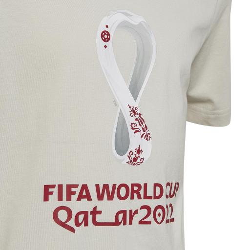 camiseta Fifa World cup Qatar 2022 blanco roto HD6384 [2]
