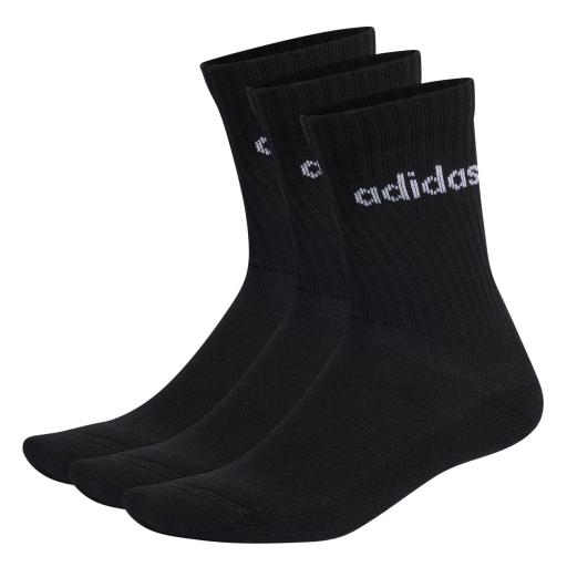 Calcetines Adidas clásicos Linear Cushioned Negro IC1301 [1]