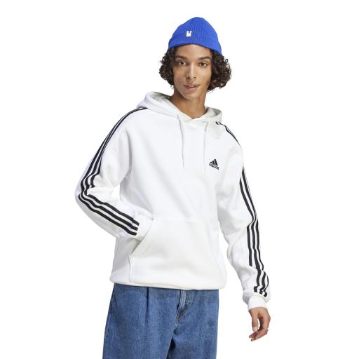 Sudadera Adidas Blanca 3S FL HD IJ6476 Hombre [2]