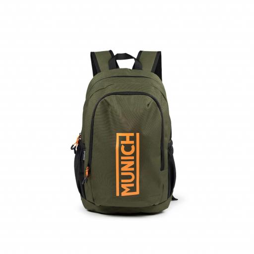 MOCHILA MUNICH BACKPACK SLIM 7113482 VERDE NARANJA [0]