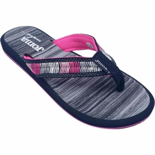 CHANCLA PISCINA MUJER S.LANZAROTE LADY  2421 NEGRO ROSA [2]