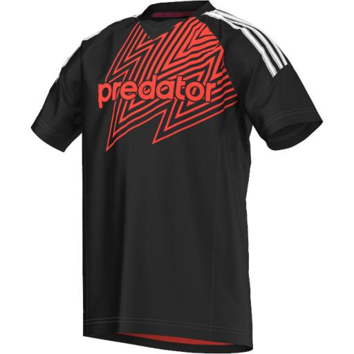 Camiseta Predator negra-roja S88062