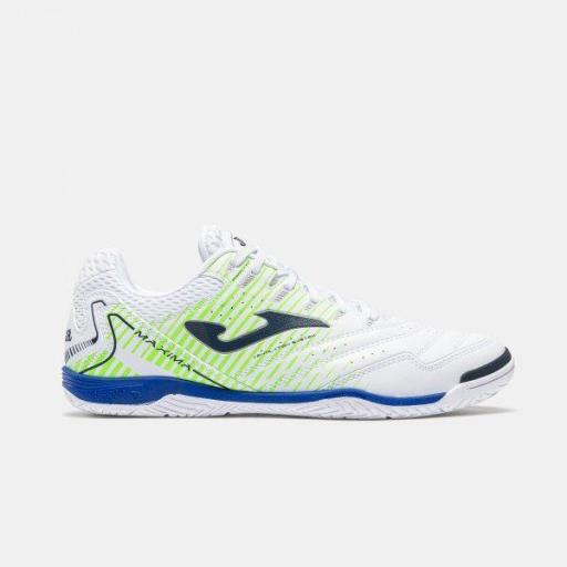 ZAPATILLA JOMA FUTBOL SALA MAXIMA BLANCA MAXW2602IN