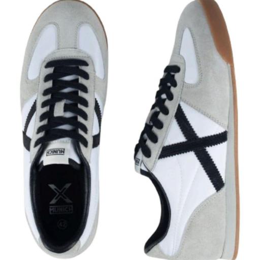 ZAPATILLA MUNICH STEREO BLANCA RETRO 4921010