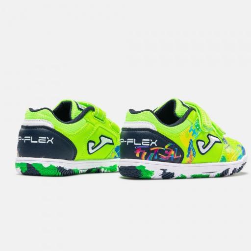 ZAPATILLA TOP FLEX JR VERDE FLUOR INDOOR TPJW2611INV [4]