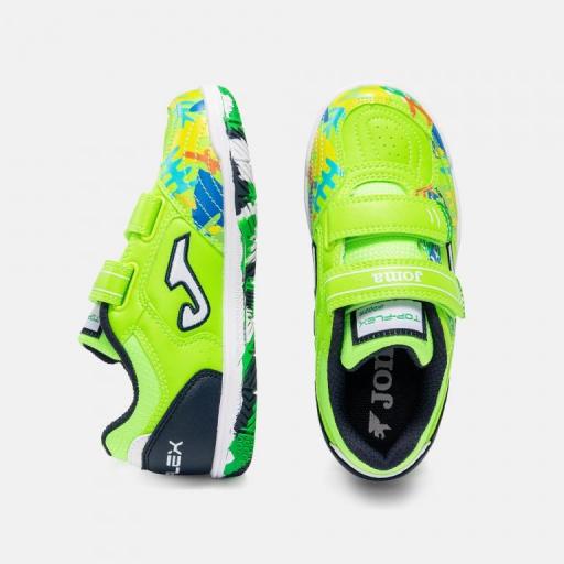 ZAPATILLA TOP FLEX JR VERDE FLUOR INDOOR TPJW2611INV [2]