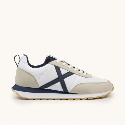 Zapatilla Deportiva Negra con Detalles en Blanca en Marino y Arena MUNICH 4882002 RUSH 02 [1]