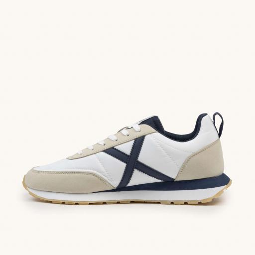 Zapatilla Deportiva Negra con Detalles en Blanca en Marino y Arena MUNICH 4882002 RUSH 02 [2]