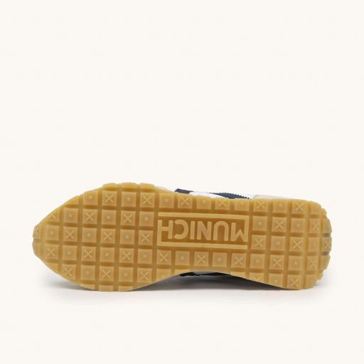 Zapatilla Deportiva Negra con Detalles en Blanca en Marino y Arena MUNICH 4882002 RUSH 02 [5]