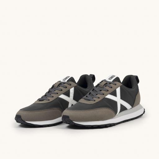 Zapatilla Deportiva Negra con Detalles en Kaki y Blanco MUNICH 4882004 RUSH 04 [3]