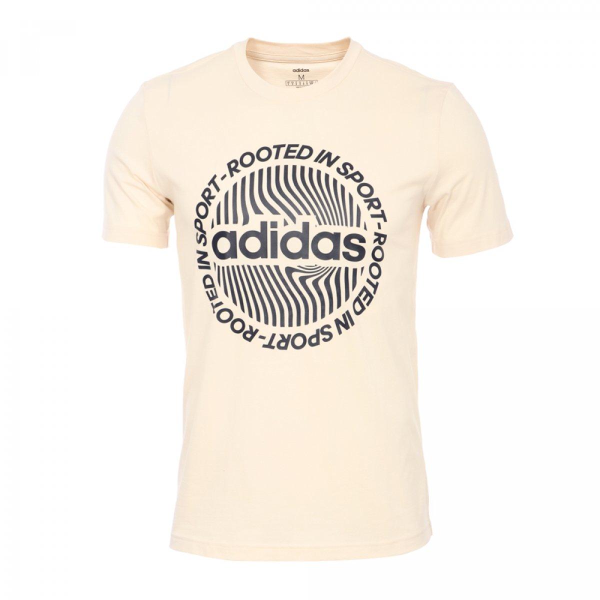 Camiseta ADIDAS Multilogo crema EI4611